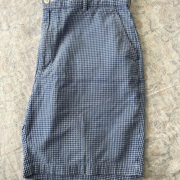 Jos. A. Bank Blue and White Flat Front Shorts - Picture 9 of 9